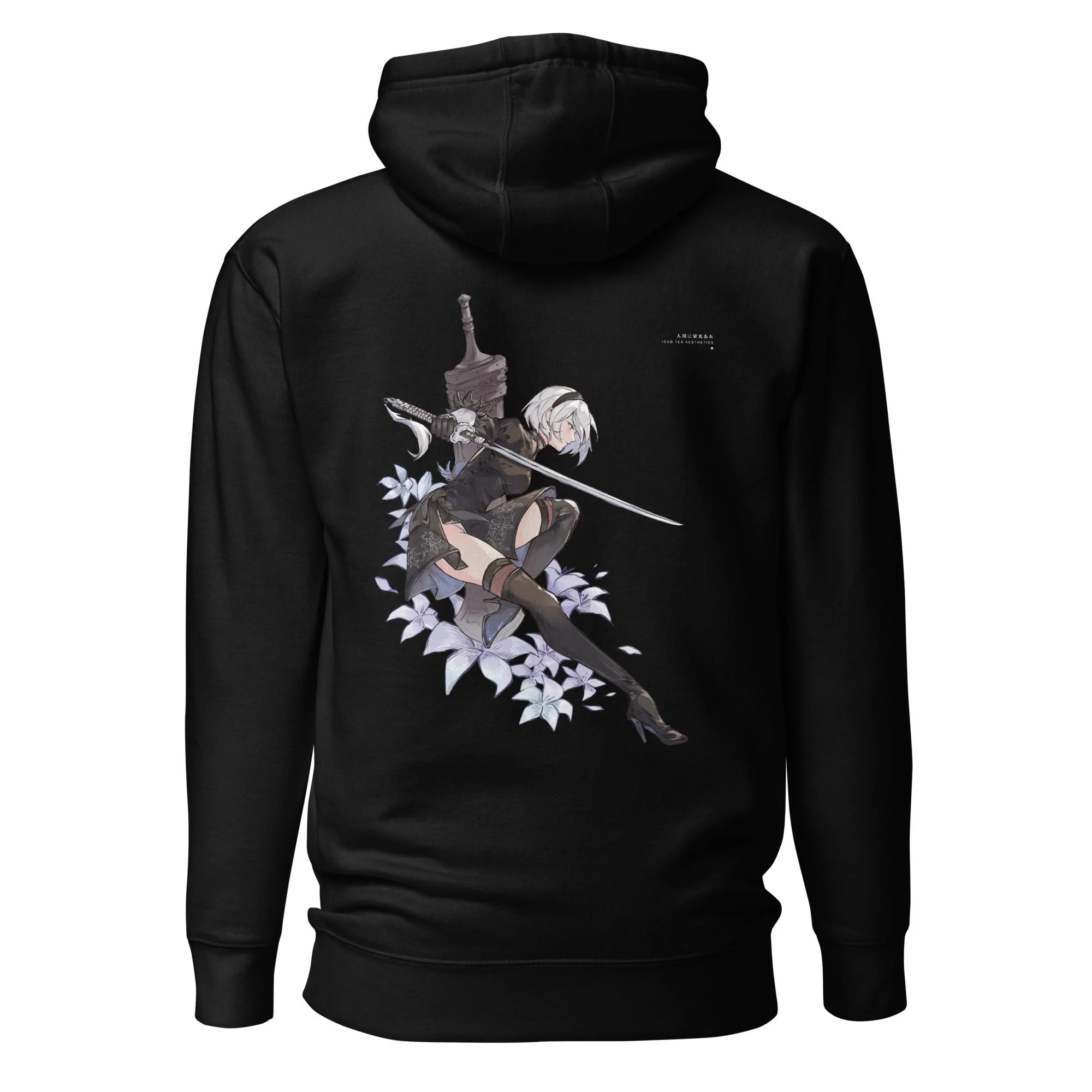 2B (Moonflower) - Embroidery Hoodie - Image 4
