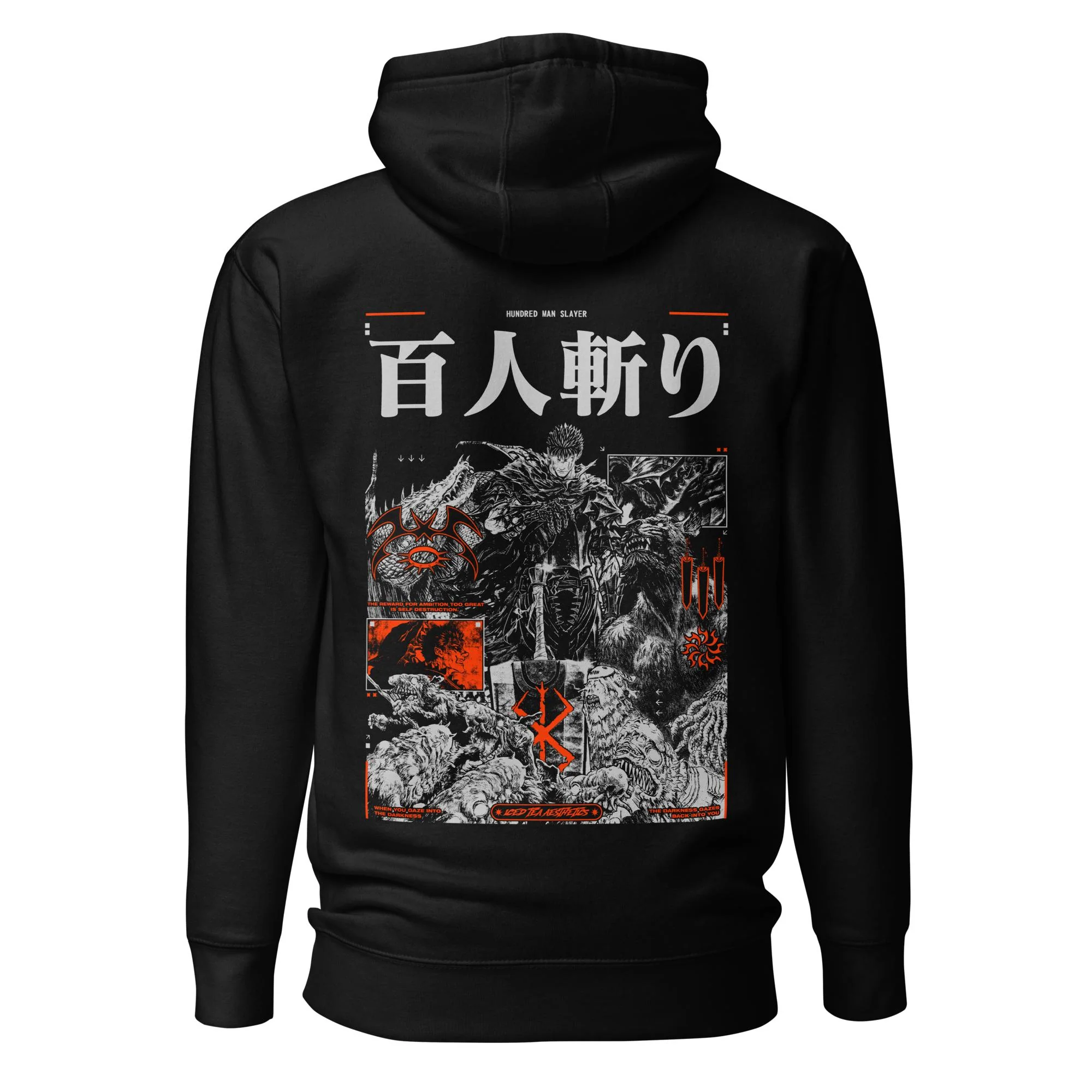 HUNDRED MAN SLAYER - Embroidery Hoodie - Image 3
