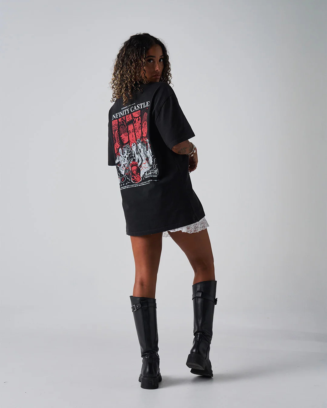 INFINITY CASTLE (UPPER MOON) - Oversized Heavy Tee - Image 8