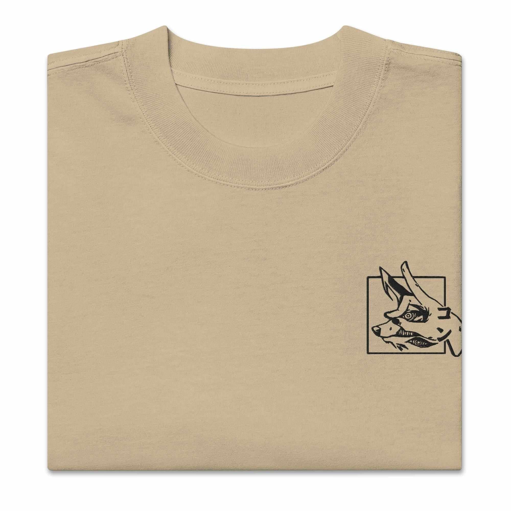 KON (Embroidery ) - Oversized Heavy Tee - Image 3
