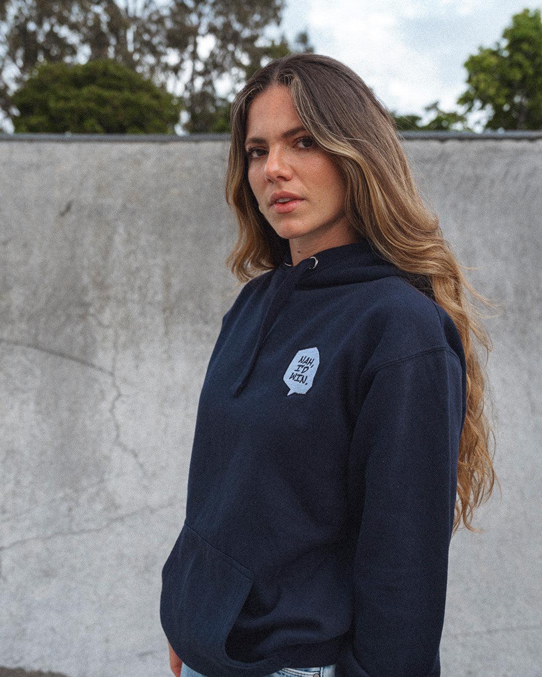 Nah I'd Win - Embroidery Hoodie - Image 16