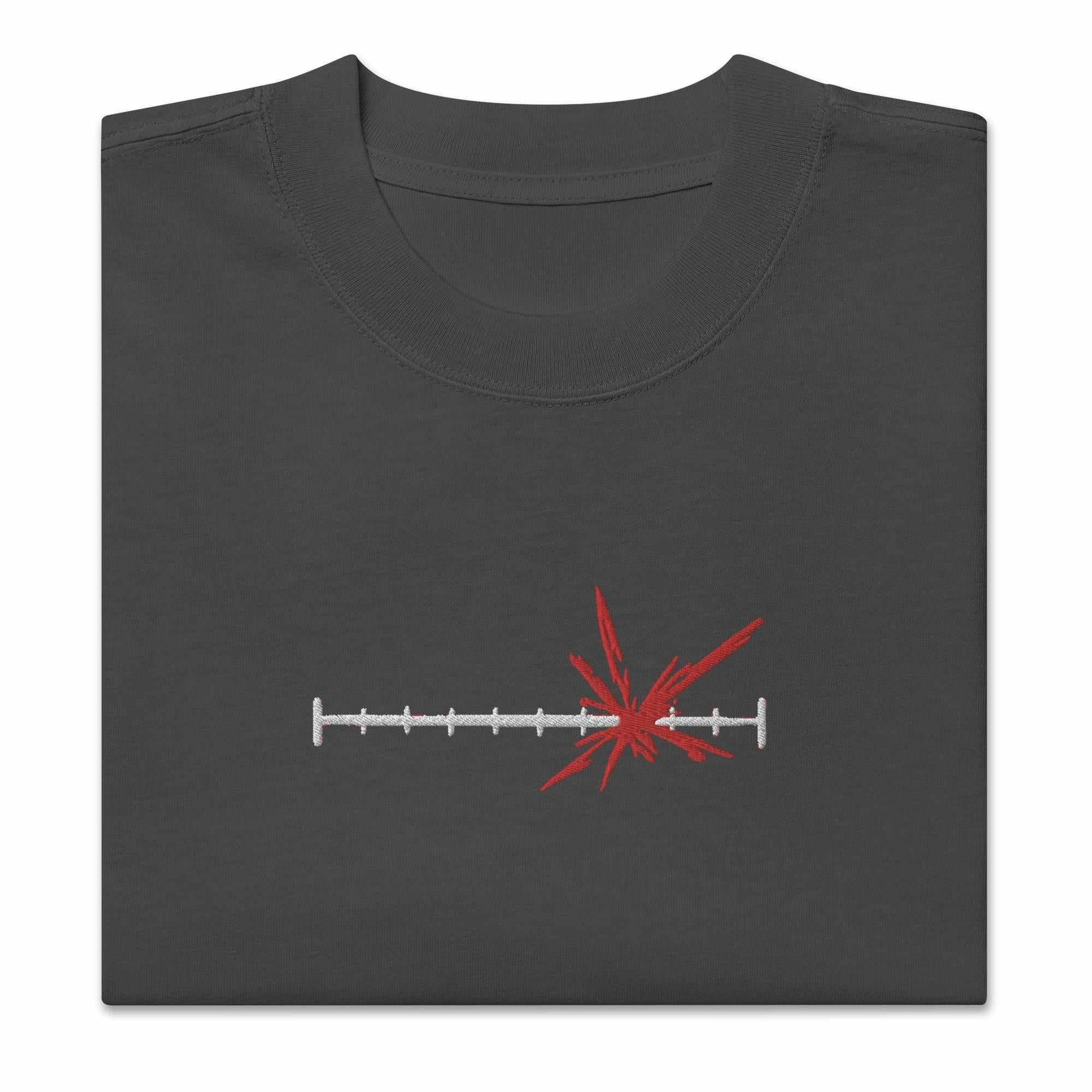 Nanami RATIO (Embroidery ) - Oversized Heavy Tee - Image 3