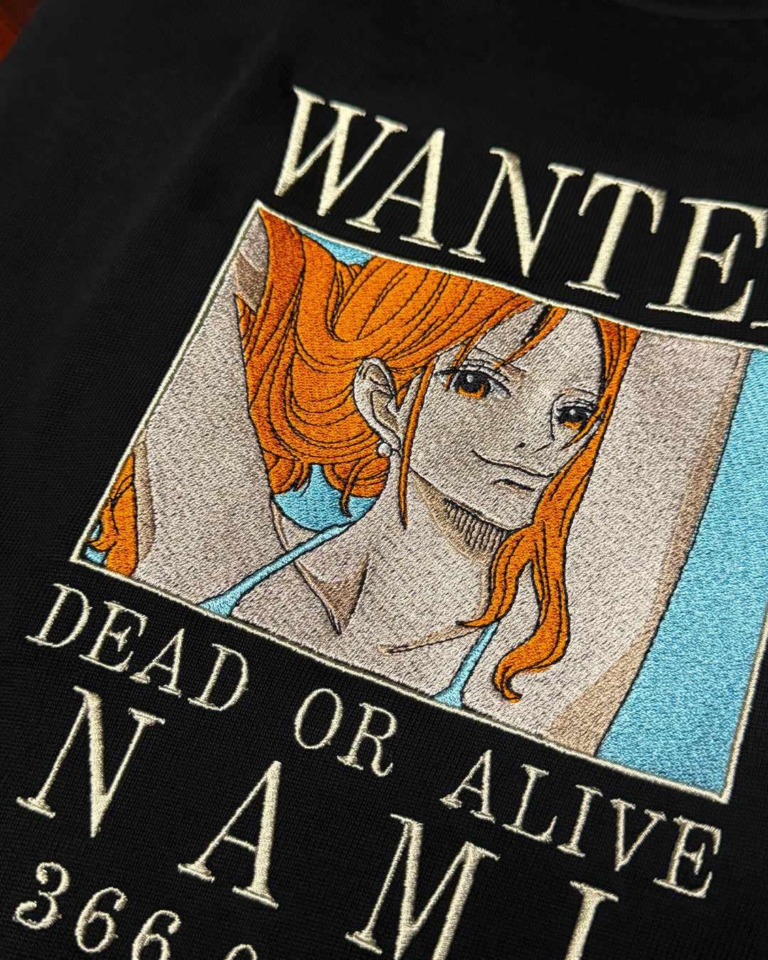 [PREMIUM] Nami WANTED - Embroidery T-Shirt - Image 4