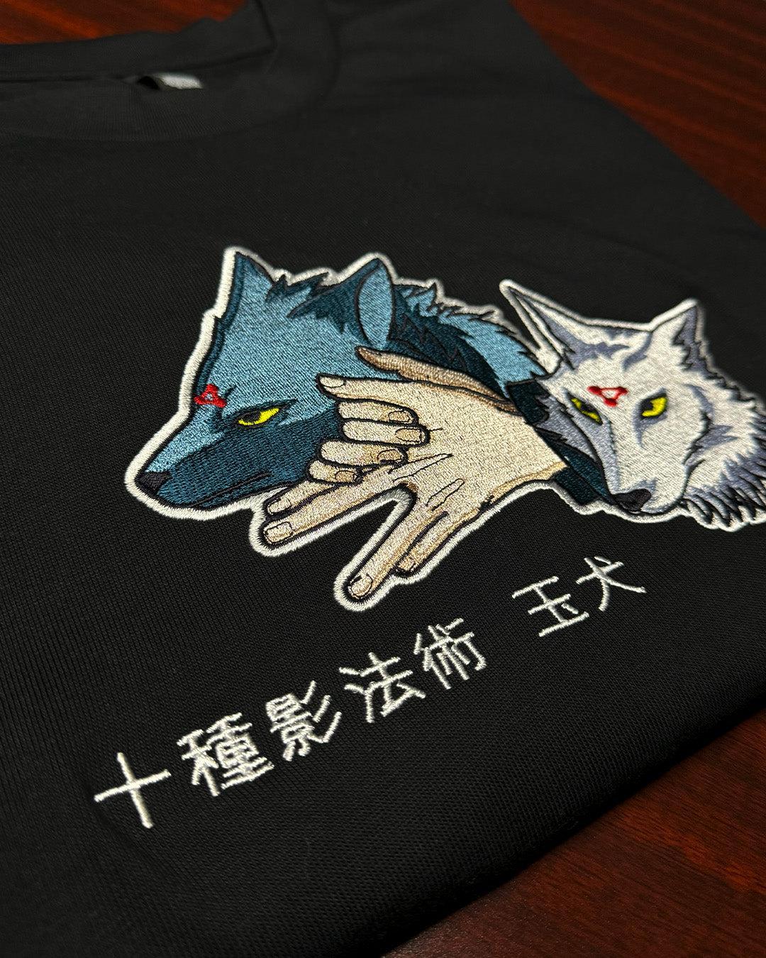 [PREMIUM] Twin Wolves - Embroidery T-Shirt - Image 3