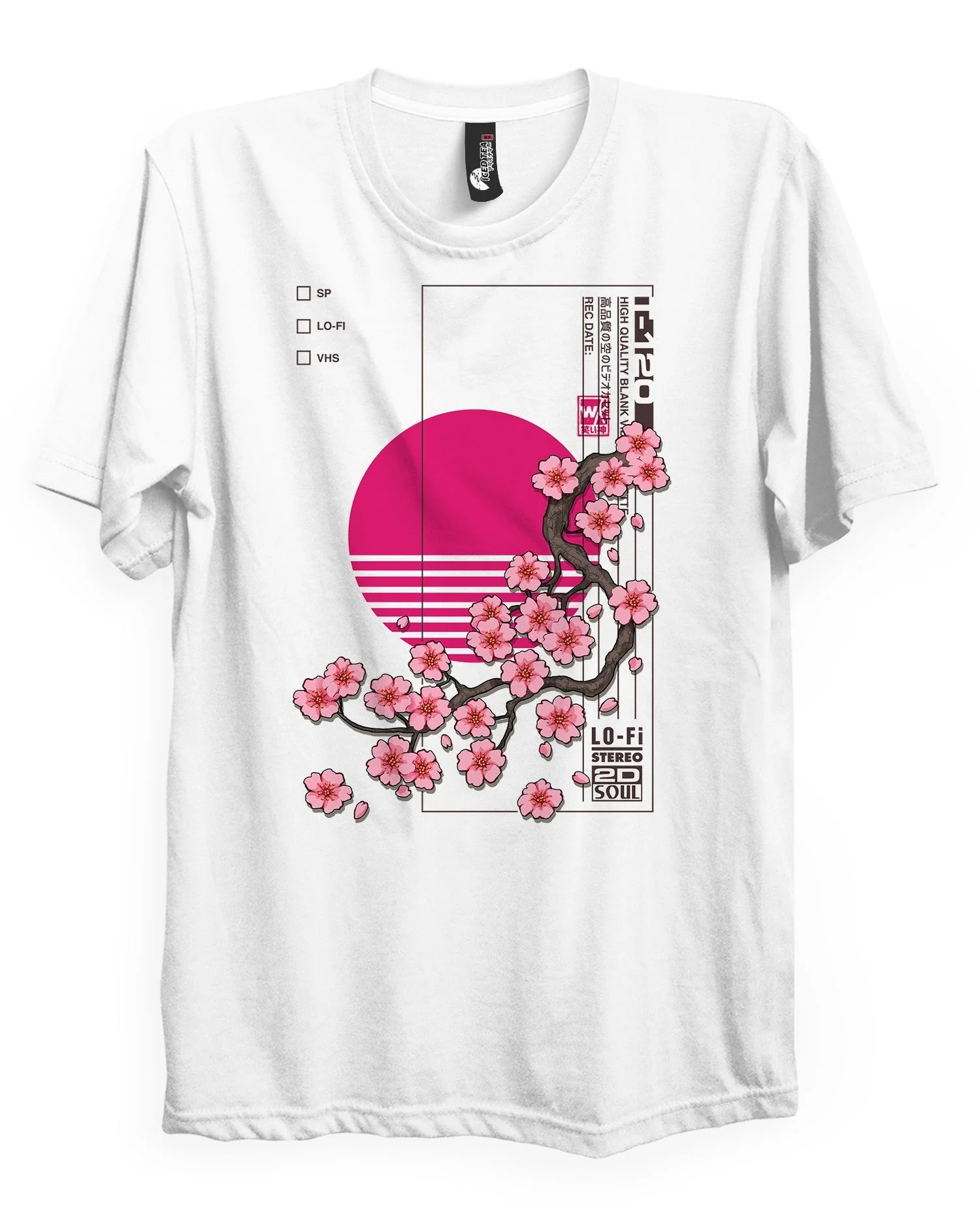 Sakura LO-FI (VHS) - T-Shirt - Image 4