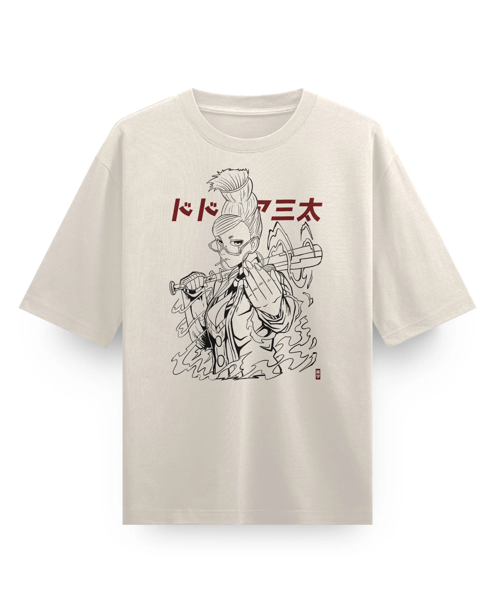 Seiko (Batter) - Oversized Heavy Tee - Image 3