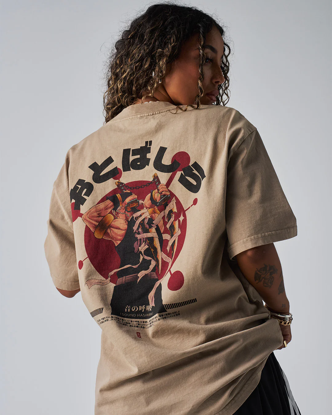 Sound Hashira - Oversized Heavy Tee - Image 6