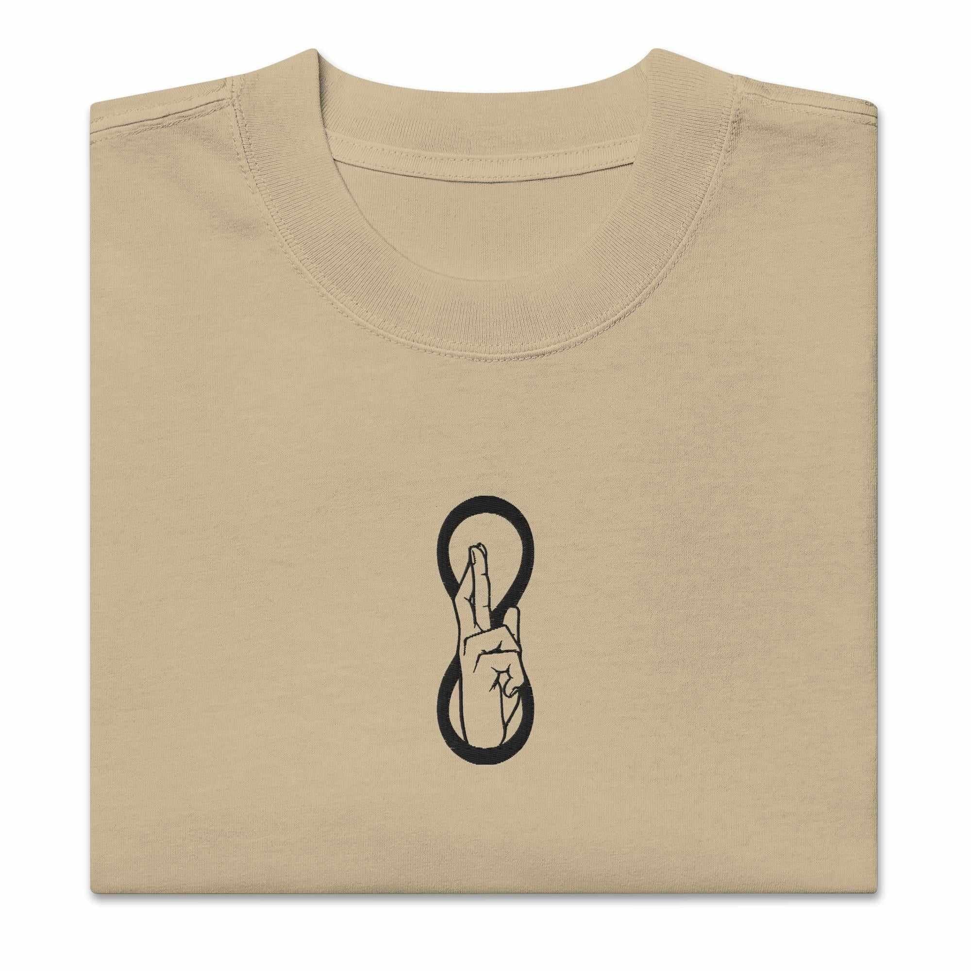 Unlimited Void - Embroidery Oversized Heavy Tee - Image 3