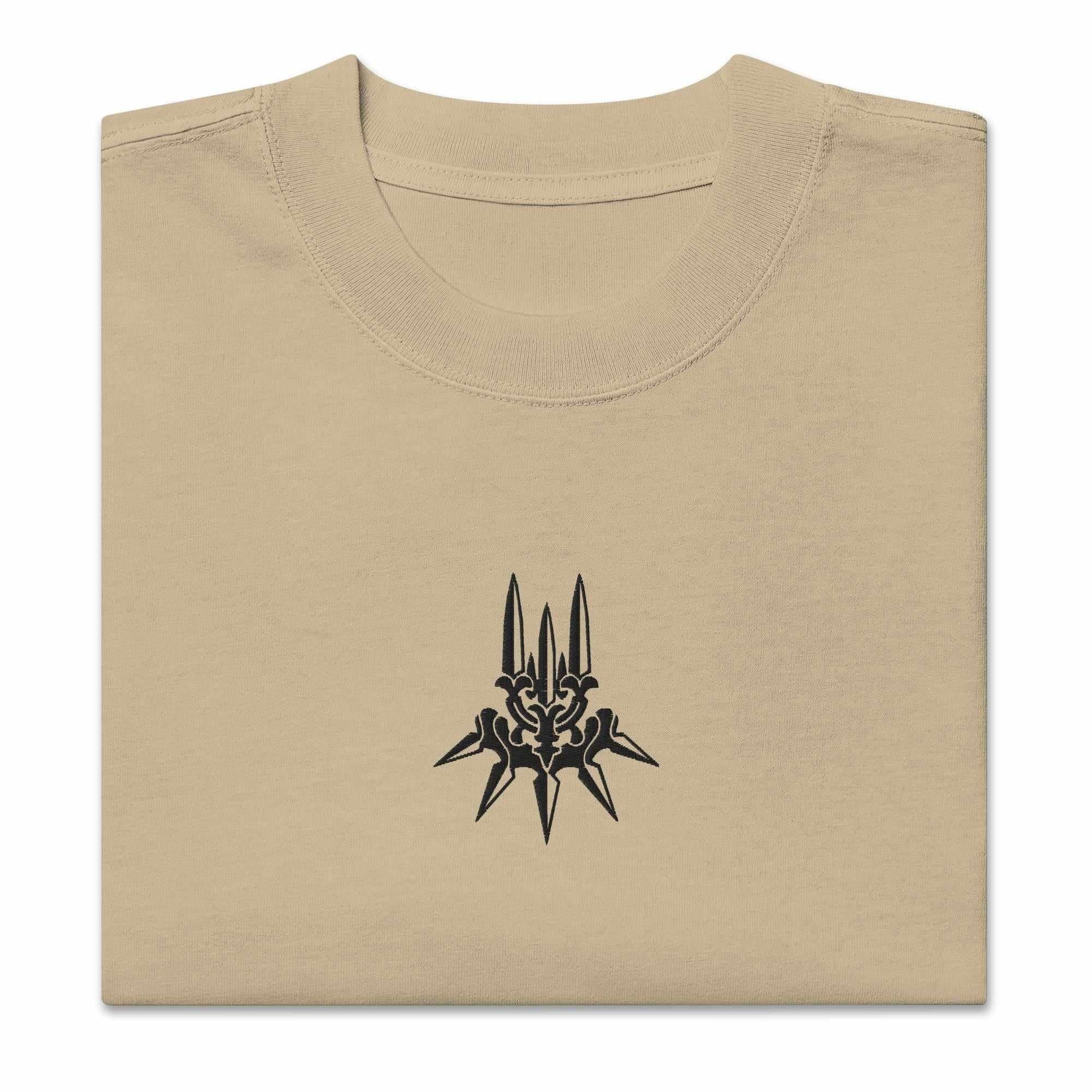 YoRHa (Embroidery ) - Oversized Heavy Tee - Image 3